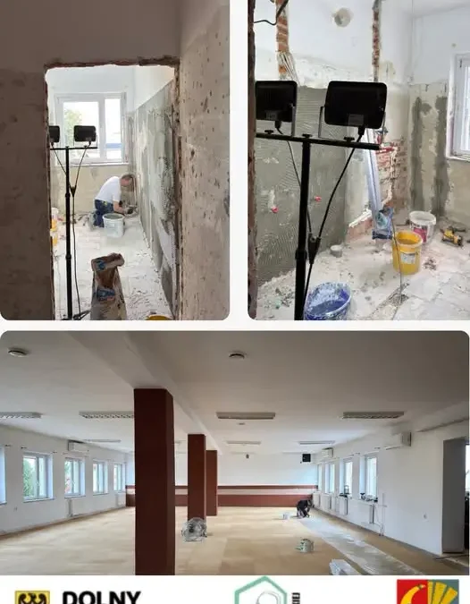 Świetlica wiejska w Domaniowie przechodzi modernizację