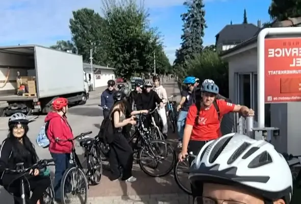 Uczniowie z Oławy na polsko-niemieckiej wymianie – rowerami przez Uznam