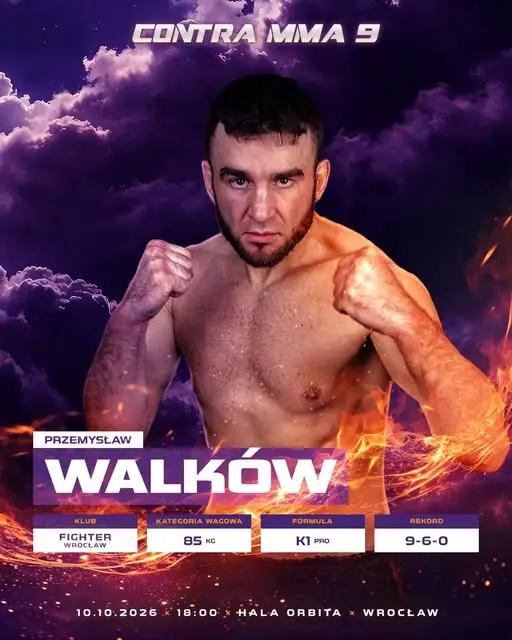 Przemysław Walków wraca na Contra MMA 9 – szósta walka i szansa na pas