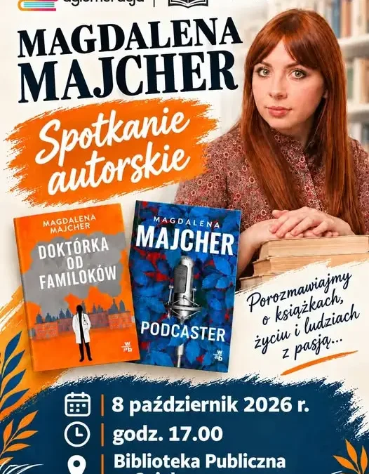 Magdalena Majcher spotka się z czytelnikami w Osieku