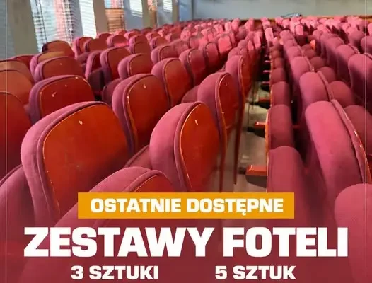 Ostatnia szansa na fotele z Kina Odra w Oławie – zostały tylko dwa zestawy