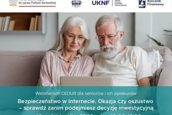 Bezpłatne webinarium o bezpieczeństwie w sieci dla seniorów – 13 października 2026