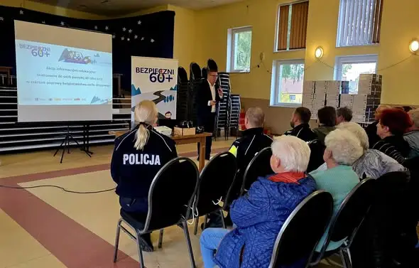 Bezpieczni 60+ w Bystrzycy – warsztaty dla seniorów o bezpieczeństwie na drodze