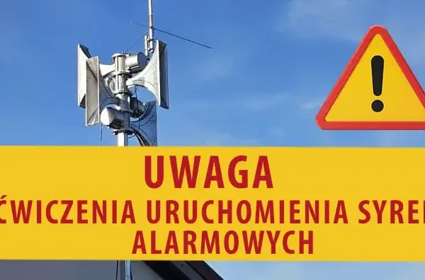 Gmina Oława: ćwiczenie syren alarmowych już dziś o 12:00