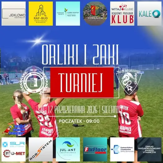Rapid Siechnice: turniej Akademii i mecz seniorów w Domaniowie