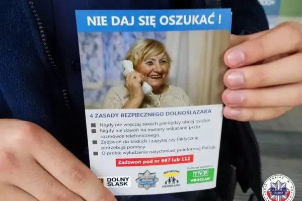 Europejski Dzień Seniora: Policja z Oławy ostrzega przed oszustami