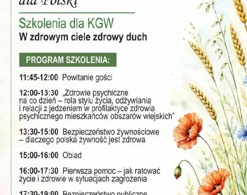 Bezpłatne szkolenie dla Kół Gospodyń Wiejskich we Wrocławiu – 24 października