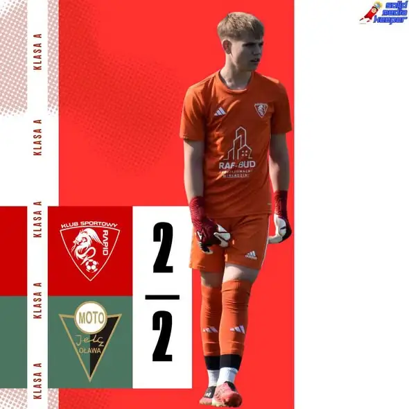 Rapid Domaniów remisuje z Moto-Jelcz Oława II 2:2 po emocjonującym meczu