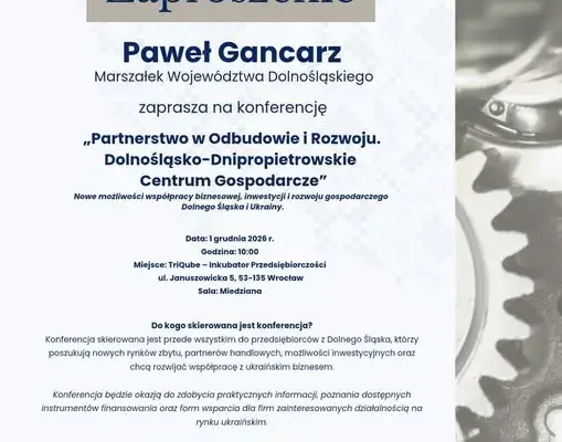 Konferencja we Wrocławiu: Dolny Śląsk i Ukraina – nowe perspektywy biznesowe