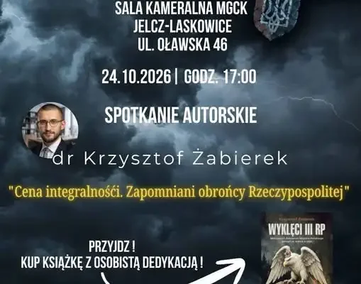 Jelcz-Laskowice: spotkanie z dr. Krzysztofem Żabierkiem i promocja książki