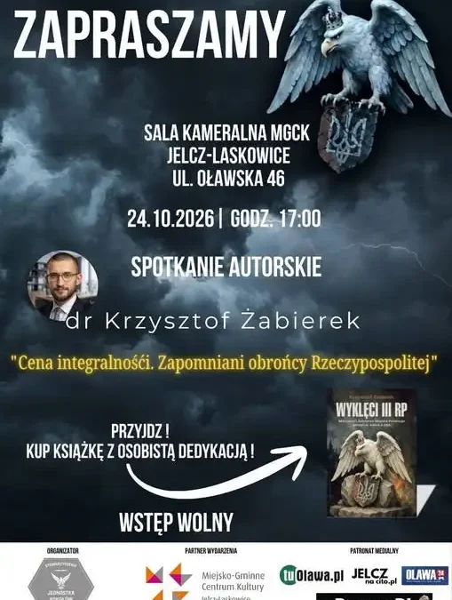 Jelcz-Laskowice: spotkanie z dr. Krzysztofem Żabierkiem i promocja książki
