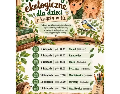 Ekologiczne warsztaty dla dzieci z książką w tle – ruszają zapisy