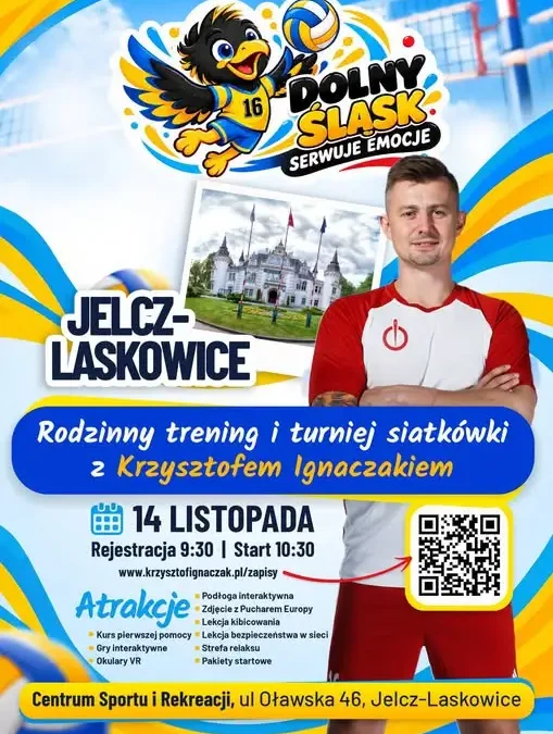 Rodzinny camp siatkarski z Krzysztofem Ignaczakiem w Jelczu-Laskowicach
